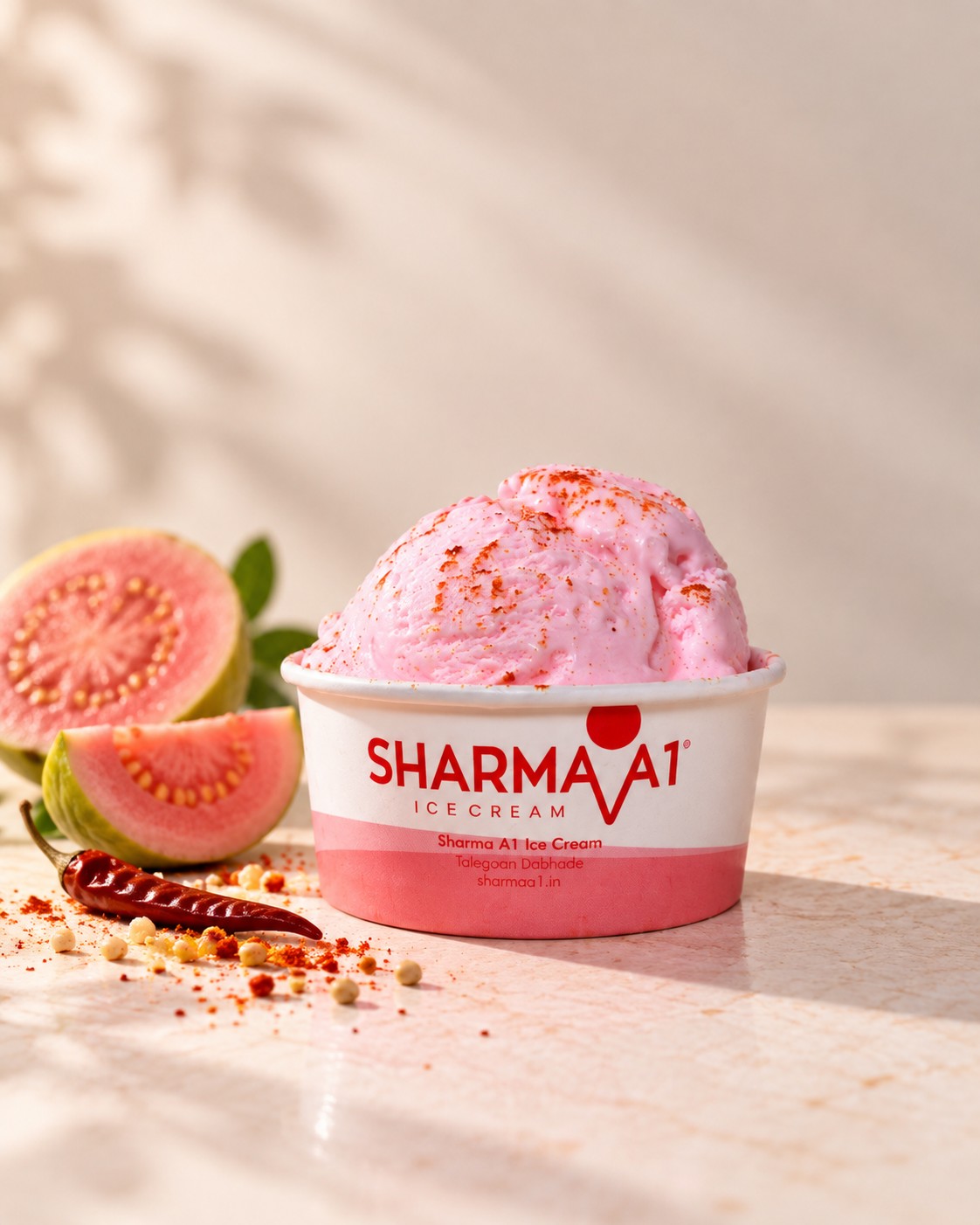 Red Guava Ice Cream
